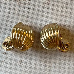 Gold Clip-On Earrings